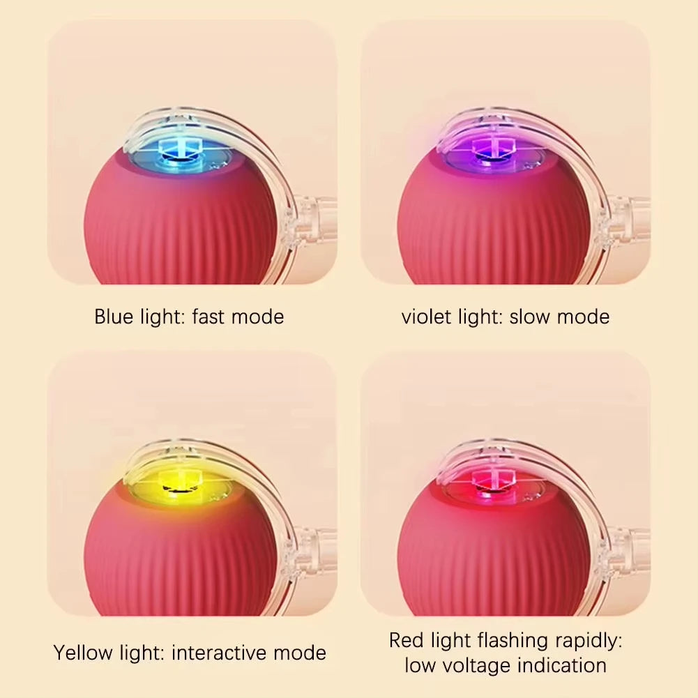 Automatic Rolling Cat Toy Ball – Smart USB Rechargeable Teaser