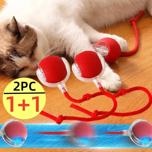 Automatic Rolling Cat Toy Ball – Smart USB Rechargeable Teaser